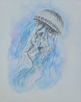 Floating Jellyfish 9"x12"